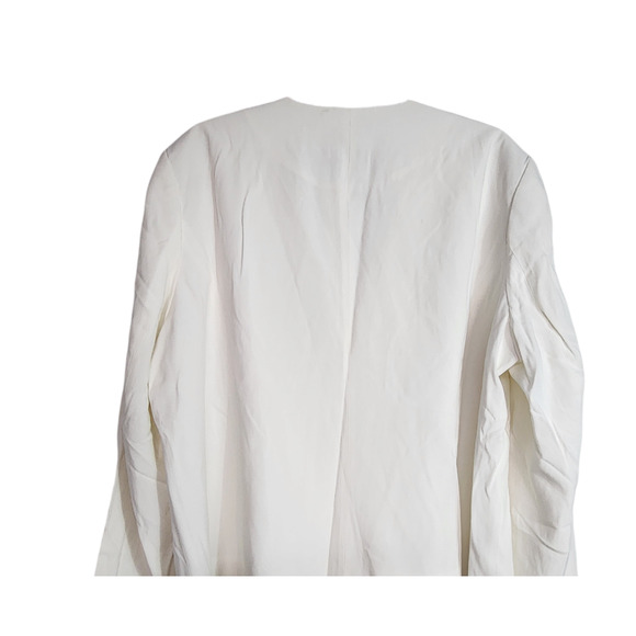 Terry Lewis Off White Rayon Poly Blazer Jacket 22W - Picture 3 of 3